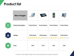Product list price ppt powerpoint presentation file sample