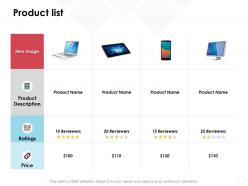 Product list price server mobile ppt powerpoint presentation file slideshow