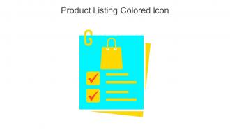 Product Listing Colored Icon In Powerpoint Pptx Png And Editable Eps Format