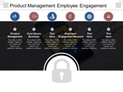 Product management employee engagement measure core values business cpb