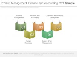 Product management finance and accounting ppt sample