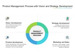 Product management process with vision and strategy development