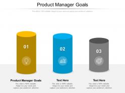 Product manager goals ppt powerpoint presentation styles template cpb