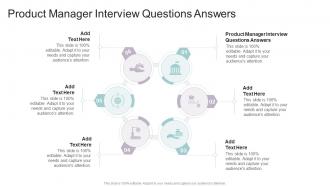 Product Manager Interview Questions Answers In Powerpoint And Google Slides Cpb