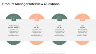 Product Manager Interview Questions In Powerpoint And Google Slides Cpb