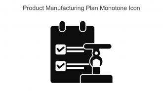 Product Manufacturing Plan Monotone Icon In Powerpoint Pptx Png And Editable Eps Format