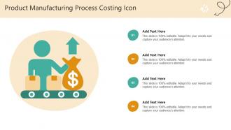 Product Manufacturing Process Costing Icon