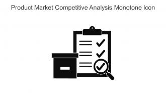 Product Market Competitive Analysis Monotone Icon In Powerpoint Pptx Png And Editable Eps Format