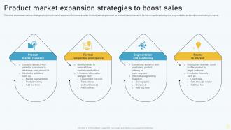 Product Market Expansion Strategies To Boost Sales
