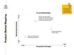 Product market mapping competitive strength ppt powerpoint presentation show gridlines