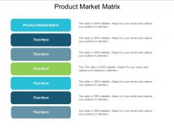 Product market matrix ppt powerpoint presentation show template cpb