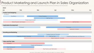 Product Marketing And Launch Plan In Sales Organization