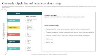 Product Marketing And Positioning Strategy Case Study Apple Line And Brand Extension Strategy MKT SS V