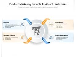 Product marketing benefits to attract customers