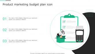 Product Marketing Budget Plan Icon