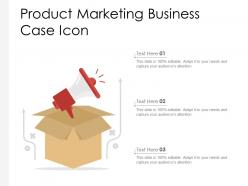 Product marketing business case icon
