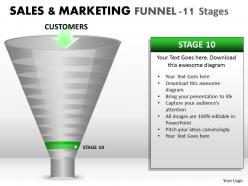 61272878 style layered funnel 11 piece powerpoint presentation diagram infographic slide