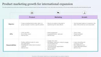 Product Marketing Growth For International Expansion