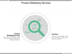 Product marketing services ppt powerpoint presentation gallery styles cpb