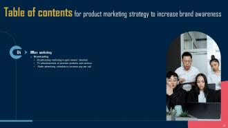 Product Marketing Strategy To Increase Brand Awareness MKT CD V Colorful Analytical