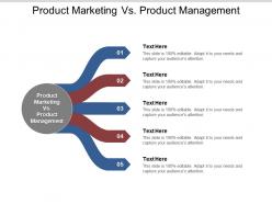 Product marketing vs product management ppt powerpoint presentation outline objects cpb