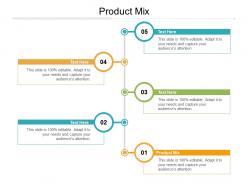Product mix ppt powerpoint presentation pictures display cpb