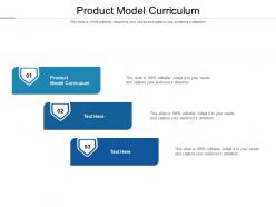 Product model curriculum ppt powerpoint presentation show ideas cpb