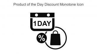 Product Of The Day Discount Monotone Icon In Powerpoint Pptx Png And Editable Eps Format