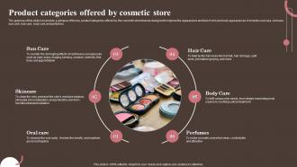 Product Offered By Cosmetic Store Personal And Beauty Care Business Plan BP SS
