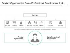 Product opportunities sales professional development list core values cpb