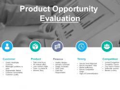 Product opportunity evaluation powerpoint slides