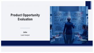 Product Opportunity Evaluation PPT Slides AT