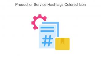 Product Or Service Hashtags Colored Icon In Powerpoint Pptx Png And Editable Eps Format