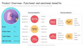 Product Overview Functional And Emotional Benefits Brand Extension And Positioning Ppt Tips