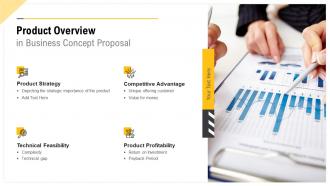 Product overview in business concept proposal ppt slides structure