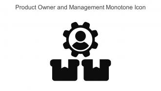 Product Owner And Management Monotone Icon In Powerpoint Pptx Png And Editable Eps Format