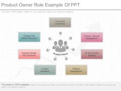 Product owner role example of ppt