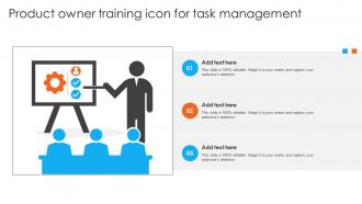 Product Owner Training Icon For Task Management