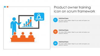 Product Owner Training Icon On Scrum Framework
