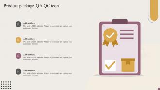 Product Package QA QC Icon
