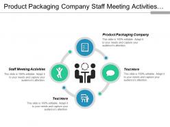 Product packaging company staff meeting activities advertising employee bonding cpb