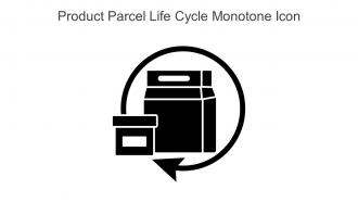 Product Parcel Life Cycle Monotone Icon In Powerpoint Pptx Png And Editable Eps Format