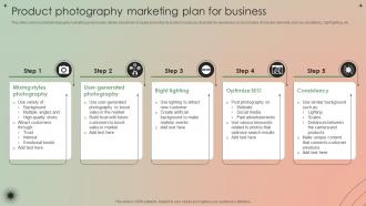 Product Photography Marketing Plan For Business