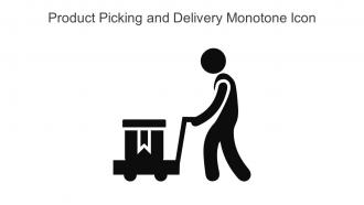 Product Picking And Delivery Monotone Icon In Powerpoint Pptx Png And Editable Eps Format