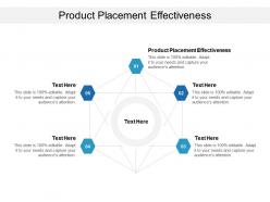 Product placement effectiveness ppt powerpoint presentation ideas visuals cpb