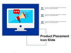 Product placement icon slide