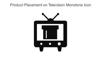 Product Placement On Television Monotone Icon In Powerpoint Pptx Png And Editable Eps Format