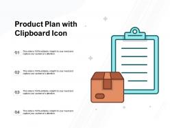 Product plan with clipboard icon