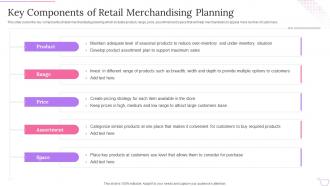 Product Planning Process Key Components Of Retail Merchandising Planning