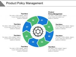 Product policy management ppt powerpoint presentation model elements cpb